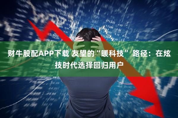 财牛股配APP下载 友望的“暖科技” 路径：在炫技时代选择回归用户